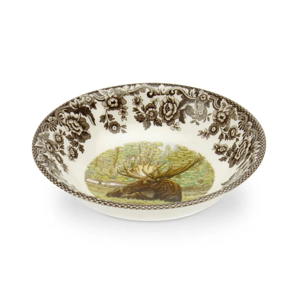 Spode Dinnerware|Woodland Cereal Bowl with Magestic Moose