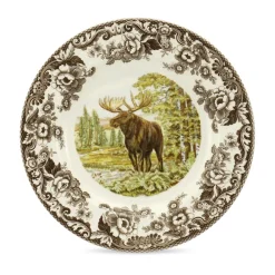 Spode Dinnerware|Woodland Dinner Plate with Majestic Moose