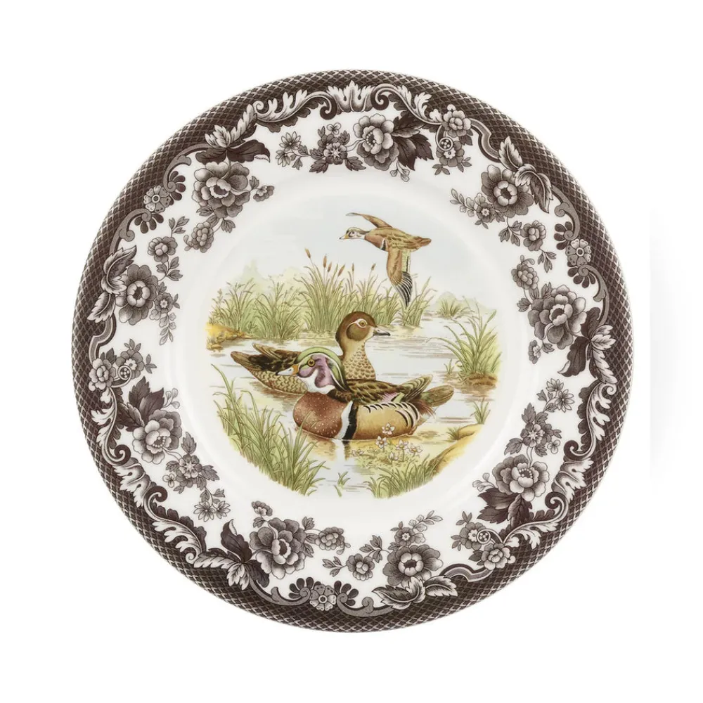 Spode Dinnerware|Woodland Luncheon Plate with Wood Duck