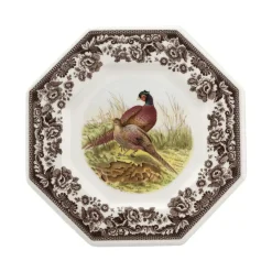Spode Dinnerware|Woodland Octagonal Plate with Pheasant