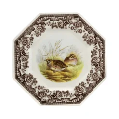 Spode Dinnerware|Woodland Octagonal Plate with Quail