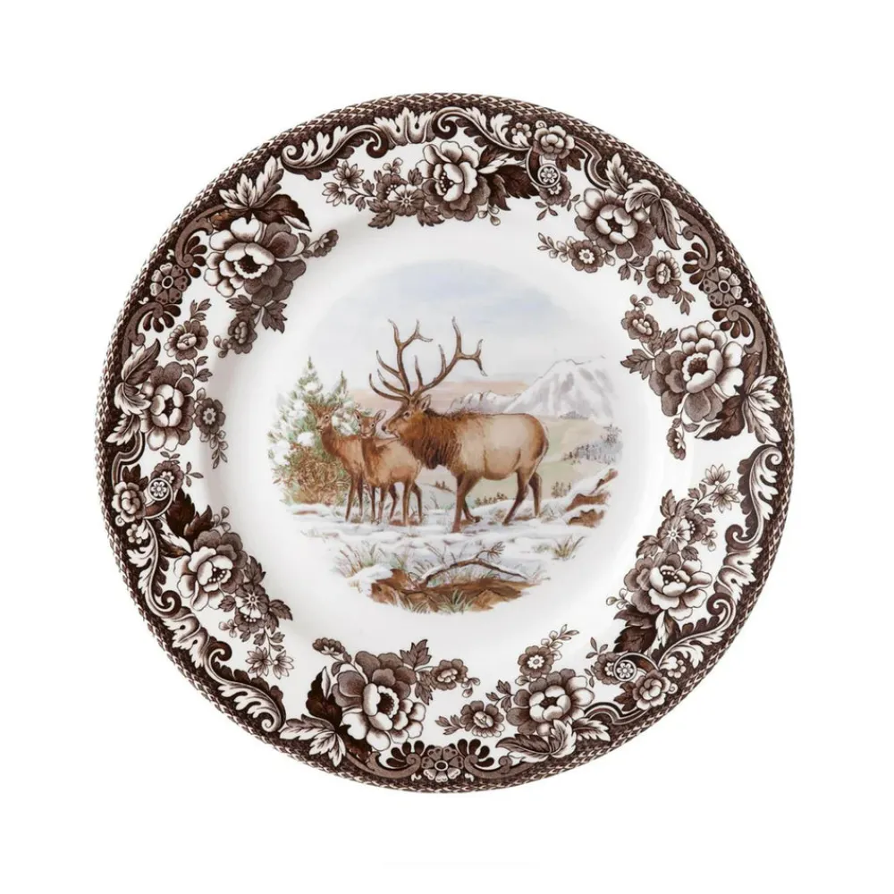 Spode Dinnerware|Woodland Salad Plate with Elk