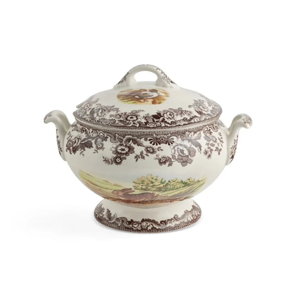 Spode Dinnerware|Woodland Soup Tureen with Cover Rabbit, Quail, & Pintail