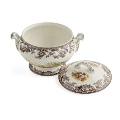 Spode Dinnerware|Woodland Soup Tureen with Cover Rabbit, Quail, & Pintail