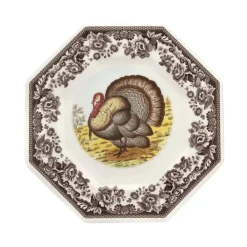 Spode Dinnerware|Woodland Turkey Octagonal Plate