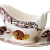 Spode Dinnerware|Woodland Turkey Sauce Boat with Stand