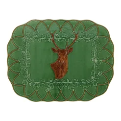Bordallo Pinheiro Dinnerware|Woods Deer Tray