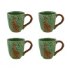 Bordallo Pinheiro Dinnerware|Woods Mug Hare, Set of 4