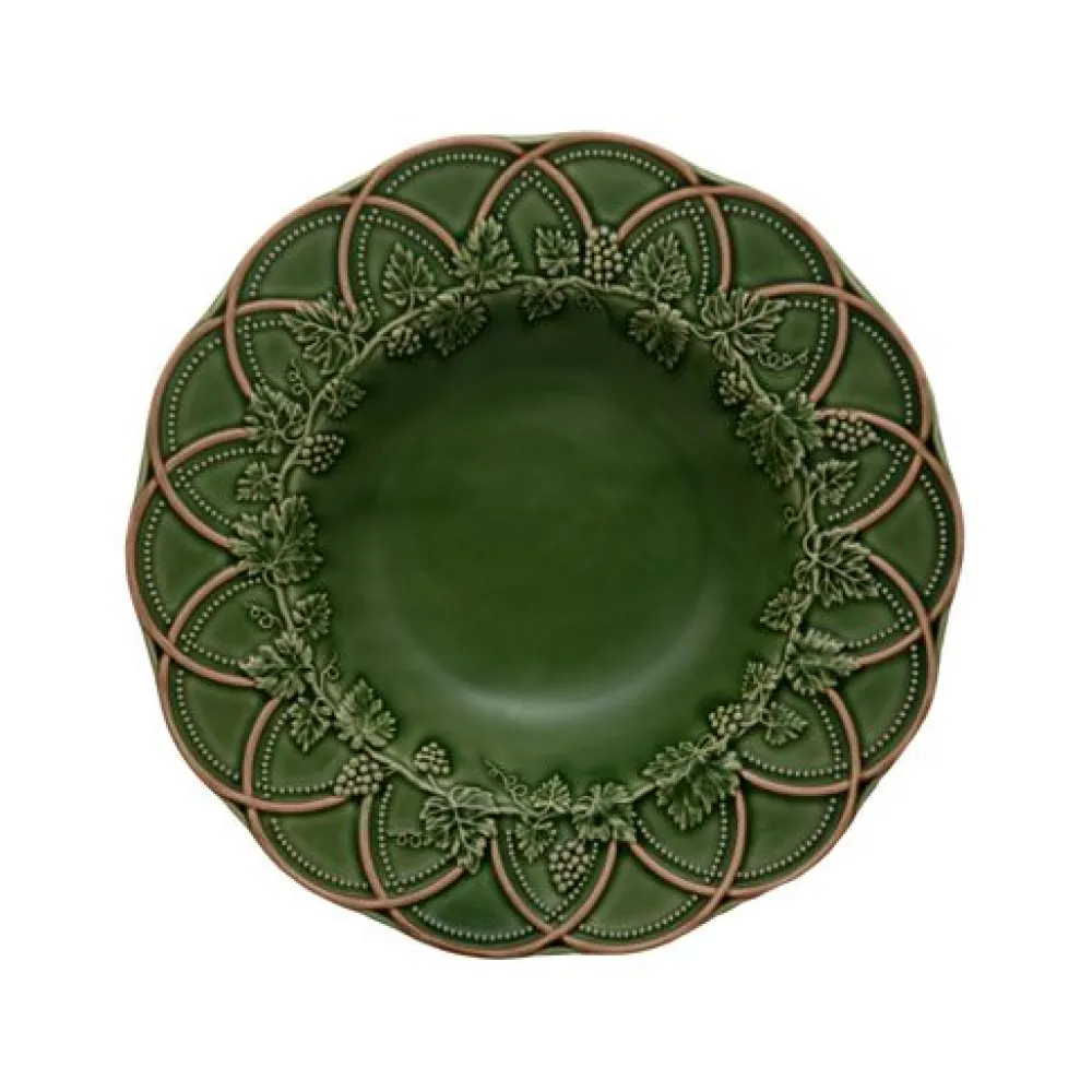 Bordallo Pinheiro Dinnerware|Woods Pasta Plate in Green/Brown
