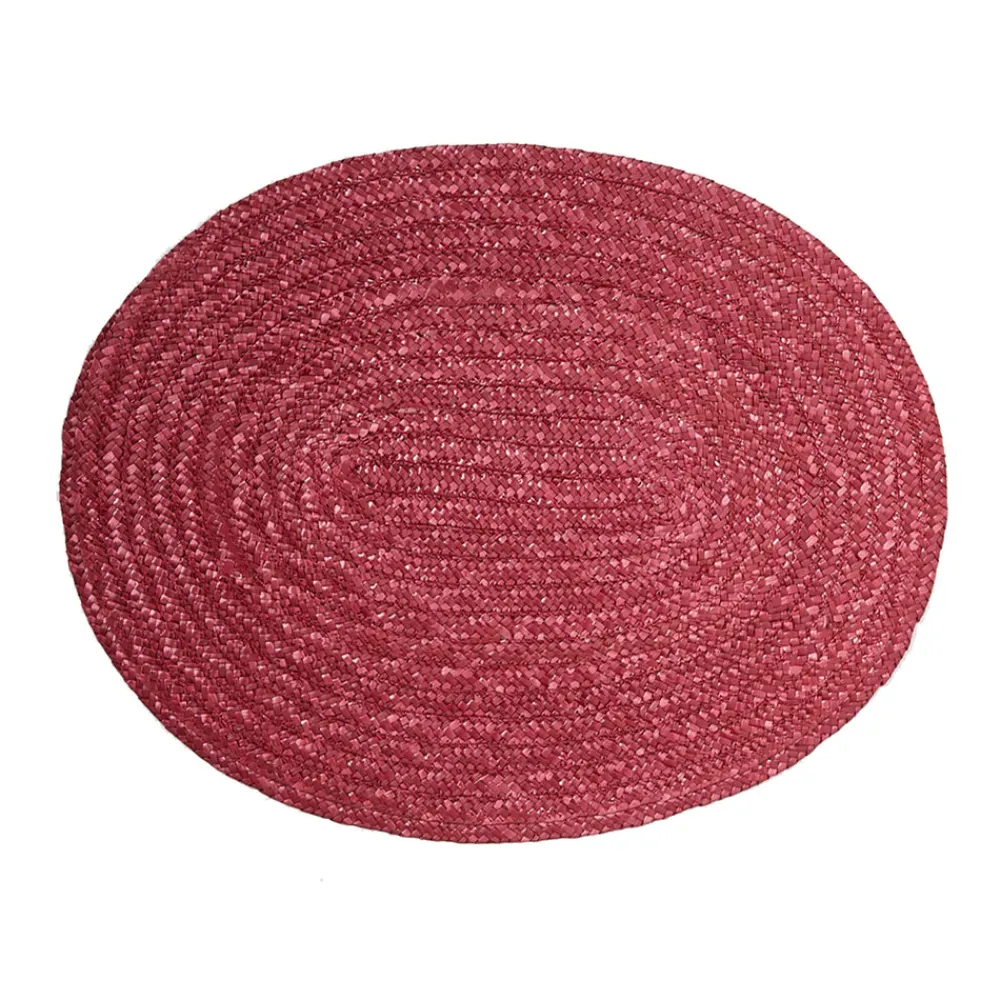 Cabana Wicker|Place Settings & Linens|Woven Raffia Placemat in Deep Purple