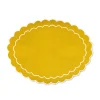 Chefanie Place Settings & Linens|Yellow Oval Placemats, Set of 4