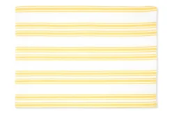 TriChi Design Place Settings & Linens|Yellow Stripe Cotton Tablecloth