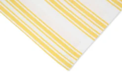 TriChi Design Place Settings & Linens|Yellow Stripe Cotton Tablecloth