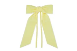 TriChi Design Place Settings & Linens|Yellow Velvet Napkin Bows, Set of 4