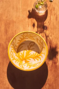 Late Afternoon Dinnerware|Yellow Vina Bowl