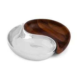 Nambe Dinnerware|Yin Yang Divided Server