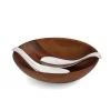 Nambe Dinnerware|Yin Yang Salad Bowl with Servers
