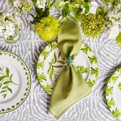 Maison Margaux Place Settings & Linens|Zebra Grey Tablecloth