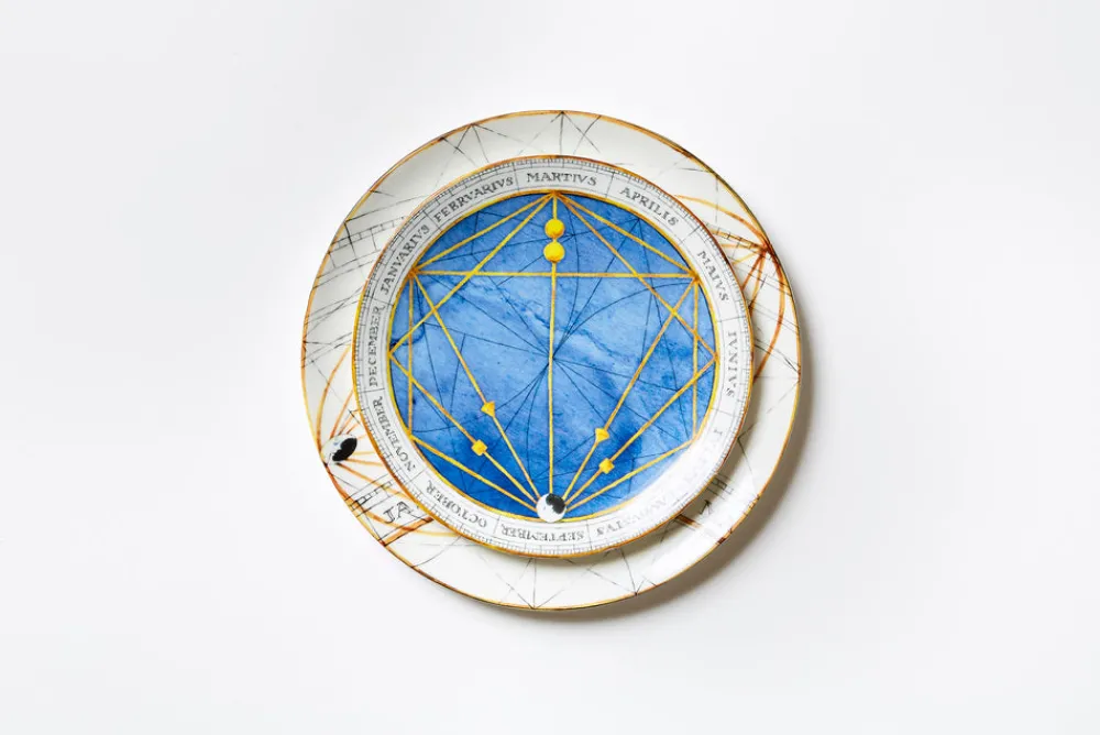 Laboratorio Paravicini Dinnerware|Zodiac Sky Blue Dessert Plate