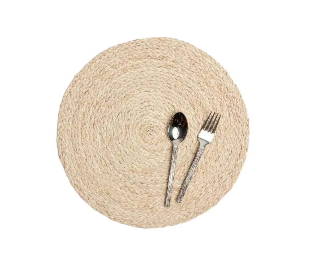Maison Maison Design Wicker|Place Settings & Linens|Zoey Mixed Taupe Round Placemats